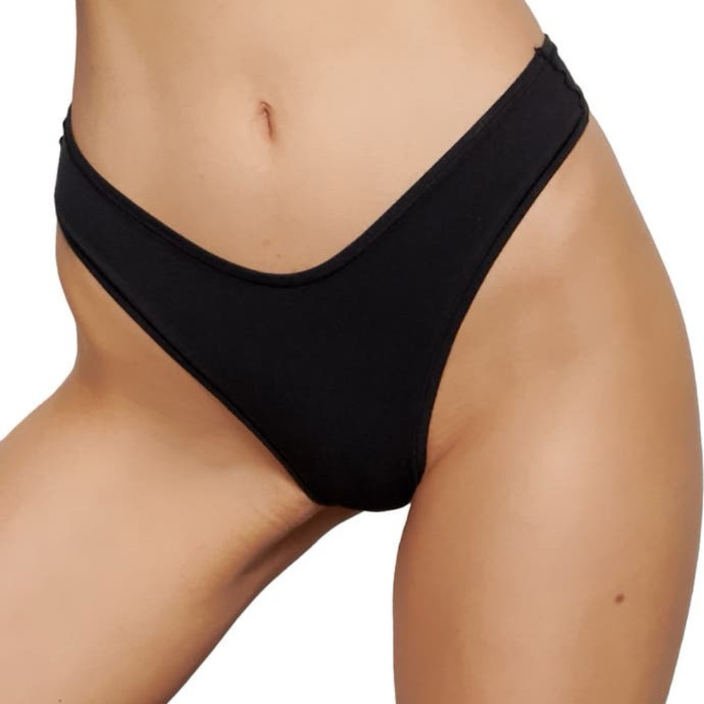 Skims Cotton Stretch Jersey Dipped Thong PN-THG-2028